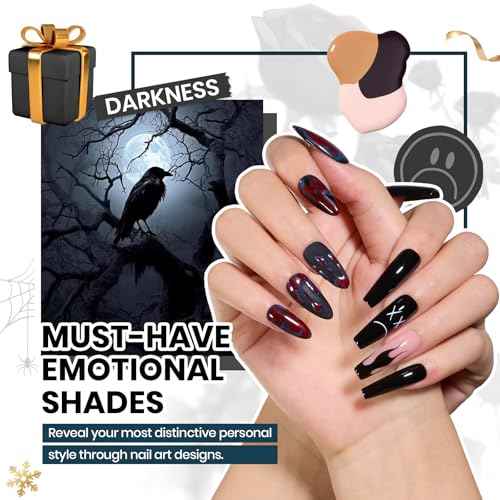 Beetles Winter Gel Nail Polish Set - Emotional Spectrum 69PCS 60 Colors Gel Polish Kit Base Coat Glossy & Matte Top Coat UV Led Soak off Collection Brown Red Black Nude White Christmas Gifts for Women