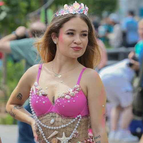 CIEHER Mermaid Tiara for Costume & Birthday Decorations