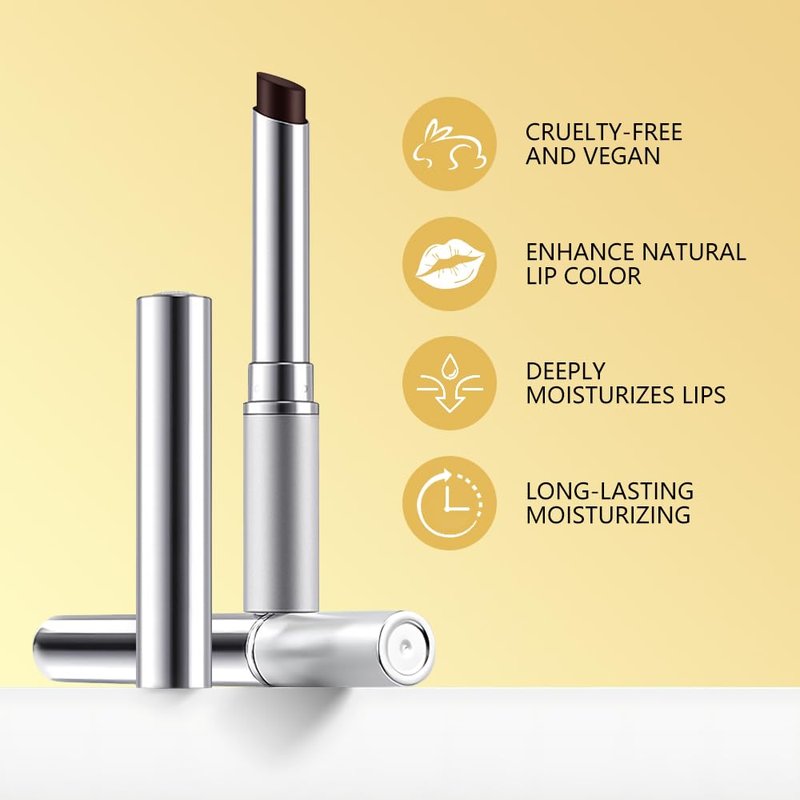 IATMOMOD Black Cherry Nude Tinted Lip Balm, Sheer Hydrating Lipstick for All Skin Types - Natural Moisturizing Lip Tint, Long Lasting Waterproof