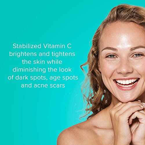 ClarityRx C-Results Vitamin C Brightening Face Serum, Natural Plant-Based Anti-Aging Facial Treatment for Dark Spots & Acne Scars