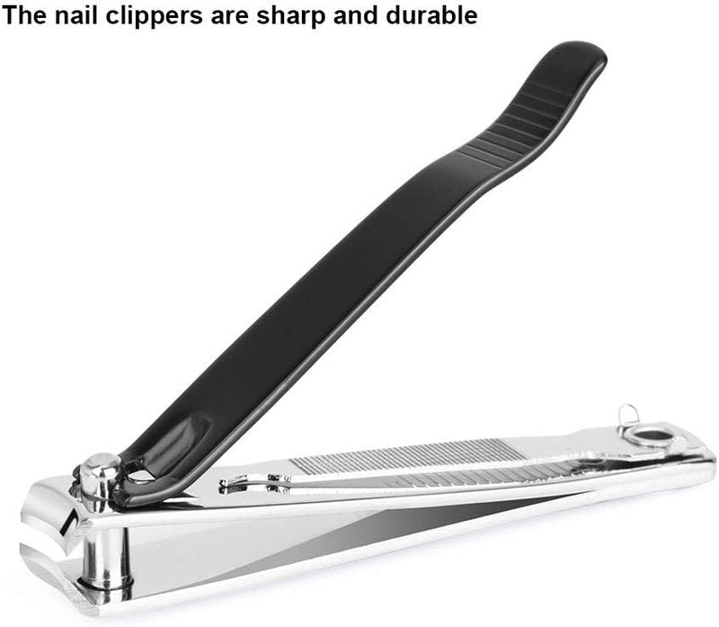 ICEYLI Premium Stainless Steel Nail Clippers Set - 2 Pcs Curved Blade for Fingernails & Toenails