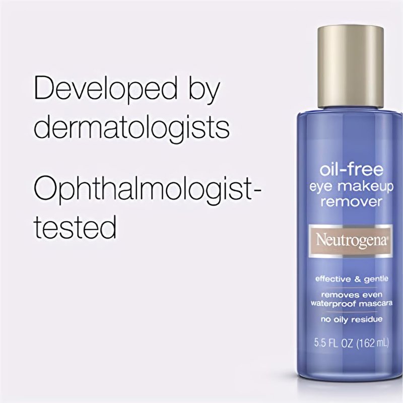Johnson & Johnson 05065 Neutrogena Skin Care Eye Makeup Remover, Oil Free, 5.5 fl. oz. Volume (Pack of 12)