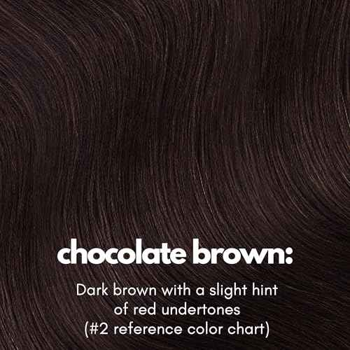 Irresistible Me Real Human Hair Extensions Clip Ins ? 100% Human Hair Clip In Extensions for Length & Volume ? Invisible Extension ? Heat Resistant & Dyeable ? Chocolate Brown, 14 Inches