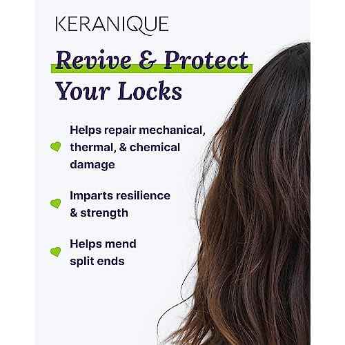 Keranique Shampoo for Dry, Damaged Hair - Keratin-Infused, Sulfate-Free, Anti-Hairfall Control, Deep Repair