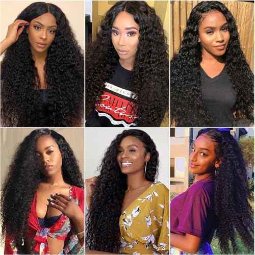 34 34 34 Inch Deep Wave Bundles Human Hair Unprocessed Brazilian Virgin Hair Extensions Raw Loose Deep Wave Bundles Huma Hair