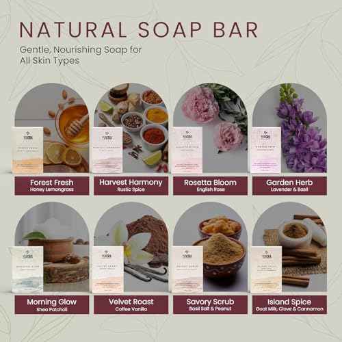 6 Pcs Women Natural Handmade Body Soaps 5 OZ Pack Floral Radiance Long lasting Fragrance Luxurious Scents with Natural Ingredients ? Sulfate & Paraben Free, Vegan Soap