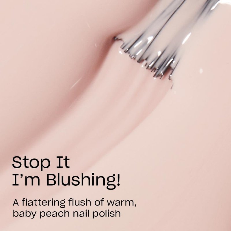 OPI Nail Lacquer Stop It I’m Blushing! | Opaque Soft Pink Crème Chip Resistant Nail Polish | Quick Drying, Streak Free