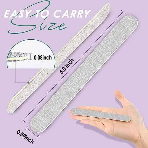 Professional Disposable Zebra Nail Files 100/180 Grit 5" Double Sided Emery Board Manicure Pedicure Tools 100Pcs