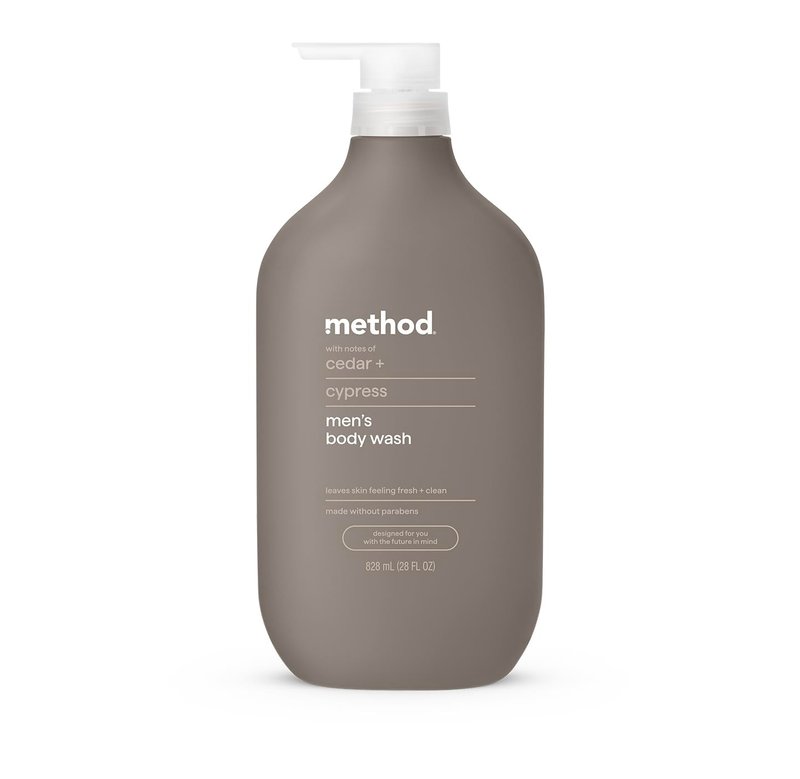 Method Men Body Wash, Cedar and Cypress, Paraben and Phthalate Free, Quick-Lathering Cleansers, Cruelty Free, 28 oz