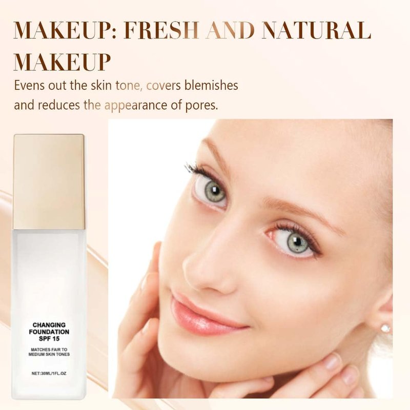 Skiennix Color Changing Foundation - Hydrating Lightweight Concealer for Mature Skin | 1 PCS