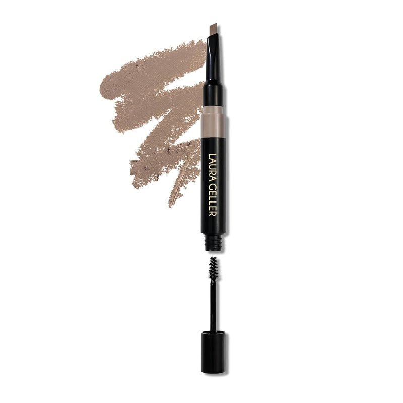 Laura Geller New York Sculpt-N-Stay 2-in-1 Waterproof Eyebrow Pencil & Brow Gel - Blonde | Defines, Sets & Fills Sparse Brows