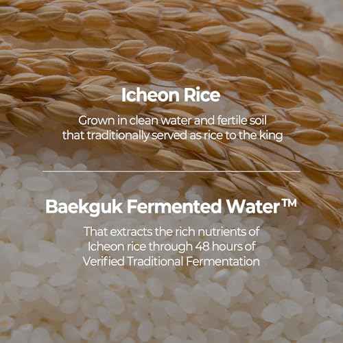 SKINFOOD Rice Serum, 48 Hours Fermented Rice Water Skincare Korean Serum for Face, Korean Rice Skincare for Natural Glow Glass Skin, Pore Minimizer, Rice Water Bright, 55ml/1.86fl.oz.