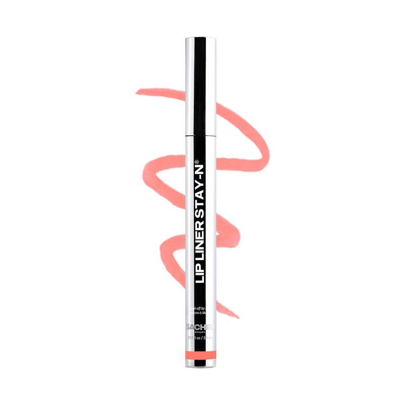 Sacheu Lip Liner STAY-N Peel Off Lip Stain — Long Lasting Waterproof Lip Tint with Hyaluronic Acid & Vitamin E — Transfer Proof Matte Finish, Vegan & Cruelty-Free (leftonRED)