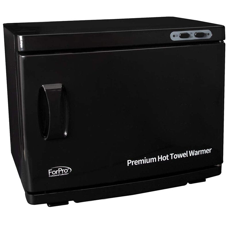 ForPro Professional Collection Premium Hot Towel Warmer, 23L Extra Large Capacity, Two Stainless Steel Racks, Black