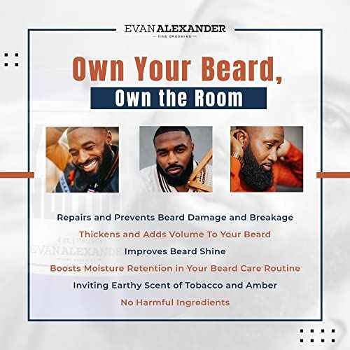 Evan Alexander Grooming MY Beard Conditioner for Men - 4 oz | Smoothens Frizzy Beards, Repairs Damage, Enhance Shine & Boosts Moisture Retention