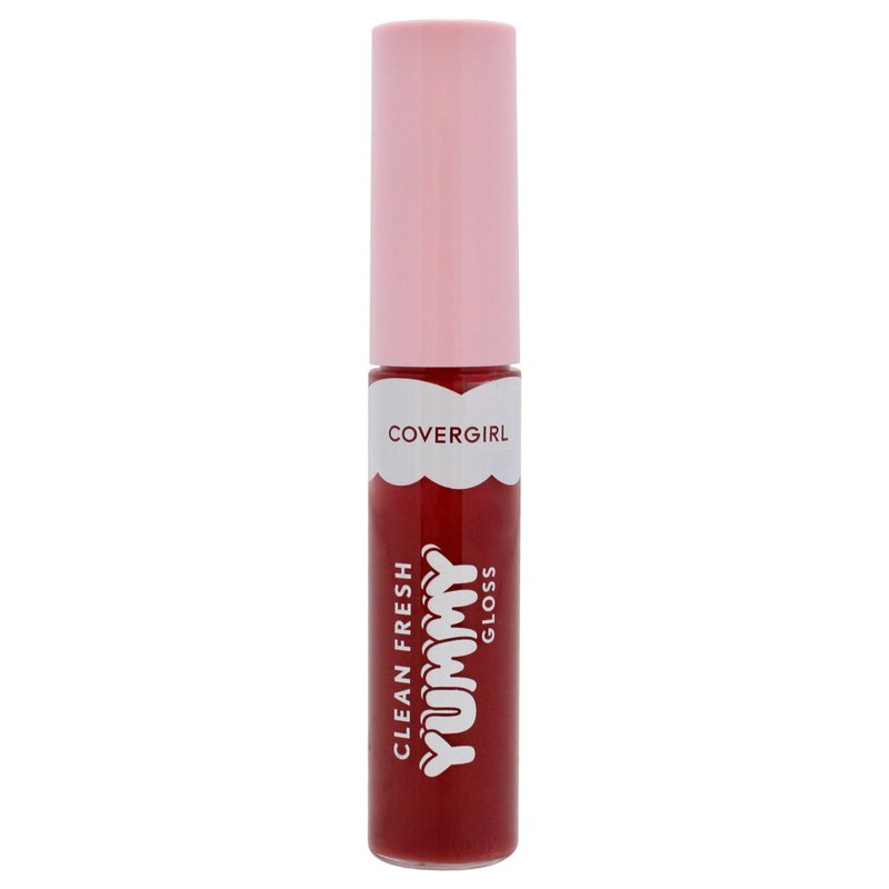 COVERGIRL Clean Fresh Yummy Gloss Daylight Collection, Hydrating, Glossy Shine, Vegan Formula, Sunrise Blush 10, 0.33oz