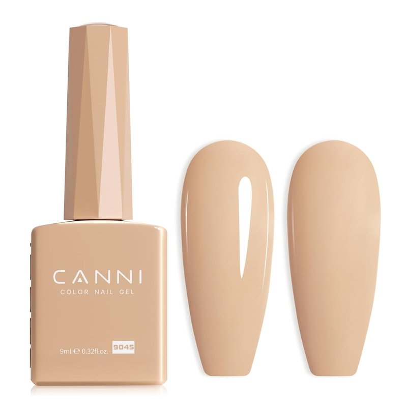 CANNI Nude Gel Nail Polish - High Gloss Soak Off UV Gel for DIY Manicure | Nude Pink Color, 1 Piece
