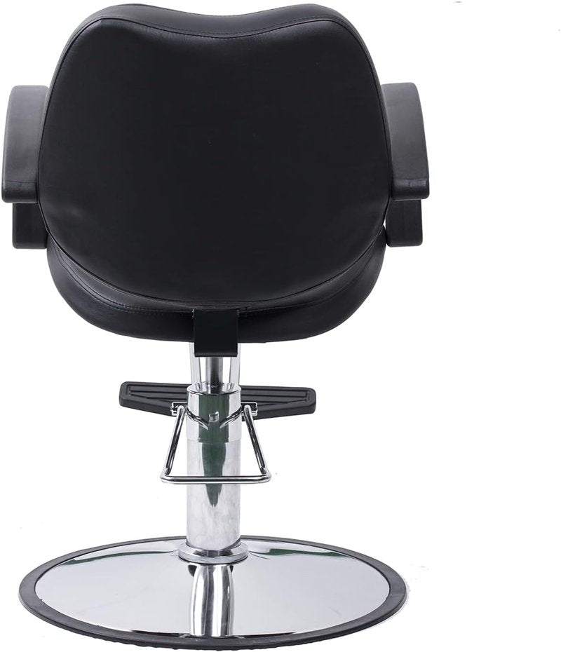 Classic Hydraulic Barber Chair - Professional Styling Chair for Salon & Spa | Adjustable Height, Black
