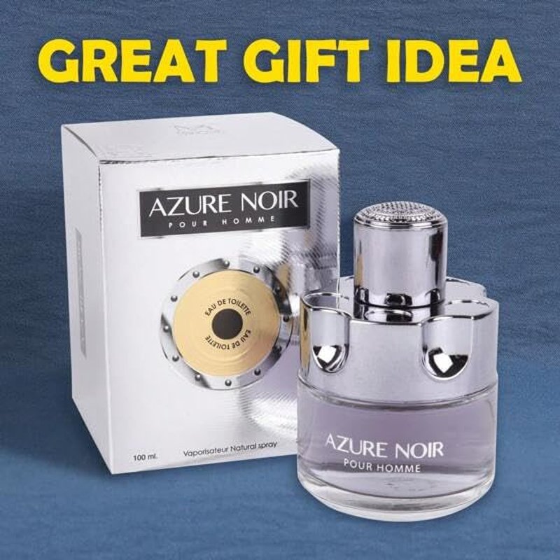 Azure Noir Cologne for Men - Long-Lasting Eau de Toilette Fragrance | 3.4oz/100ml Natural Spray