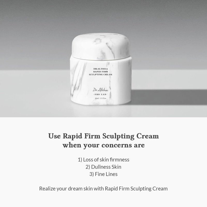 Dr.Althea Rapid Firm Sculpting Cream | Repair Cream to Help With Skin Wrinkles | Radiance and Glass Skin | Vegan Korean Skincare | 1.7 fl oz