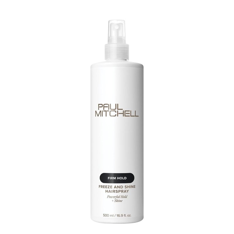 Paul Mitchell Freeze and Shine Hairspray - Maximum Hold, Shiny Finish for Coarse Hair