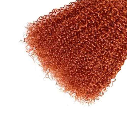 Color 350 Kinky Curly Bundles Orange Human Hair 3 Bundles Curly Wave Brazilian 100% Unprocessed Virgin Extensions Double Weft Bundle 26 28 30 Inch