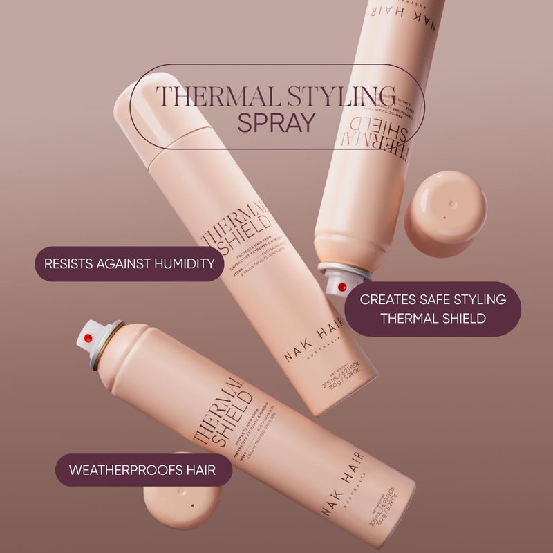 NAK Signature Thermal Shield, Heat Protectant Spray 150g - Frizz Control & Heat Protection for All Hair Types with Vitamin B5