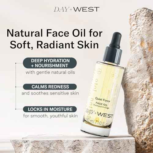 Hydrating Face Oil for Women, 30ml Rosehip and Squalane Oil for Face for Smooth and Sensitive Skin, Moisturizing and Hydrating Vitamin C, Natural Oils, Essential Oils for Skin Care and Gua Sha Use