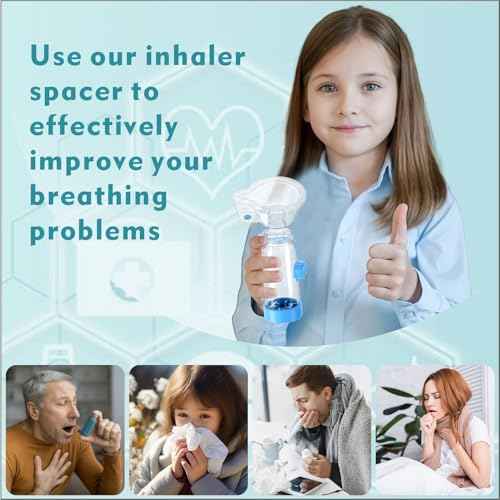 Soft Silicone Inhaler Spacers for Adults and Kids - Fun and Colorful Nessi OTC Spacer (Kids-Pink)