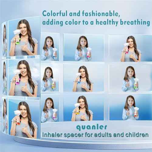 Soft Silicone Inhaler Spacers for Adults and Kids - Fun and Colorful Nessi OTC Spacer (Kids-Pink)