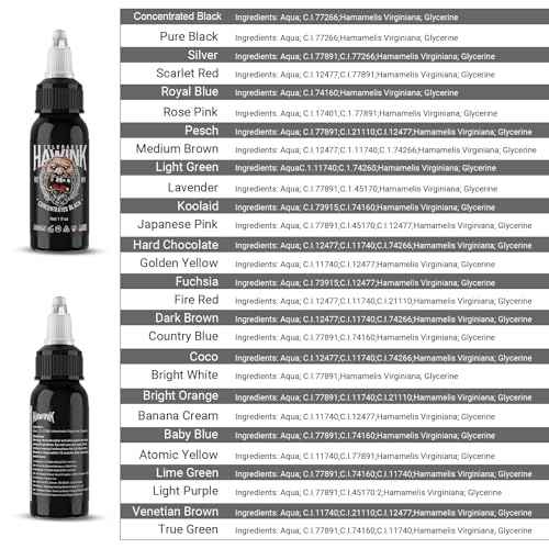 Hawink Tattoo Ink Color Set 1 oz (30ml) Tattoo Supply 28 Colors Pigment Kit Tattoo Supplies in USA TI203-30-28