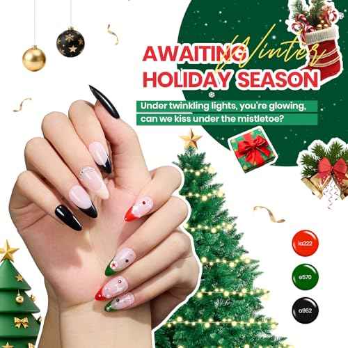 beetles Gel Polish Vivid Seasons, Winter Gel Nail Polish Set, 36 Colors Yellow Burgundy Purple Pink Jelly Shades, 45pcs with Base & Top Coat, UV LED Soak Off DIY Salon Set, Gift for Women & Girls