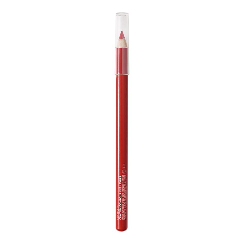 e.l.f. Cream Glide Lip Liner, Highly-Pigmented Pencil For Shaping & Sculpting Lips, Semi-Matte Finish, Vegan & Cruelty-Free, Red Receipt