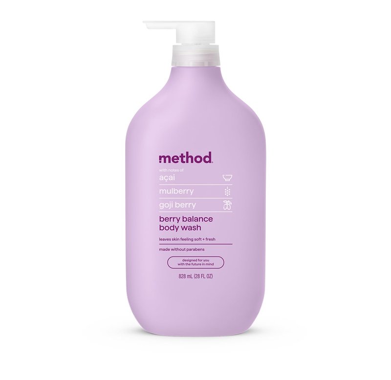 Method Berry Balance Body Wash - Nourishing Formula for Soft Skin | 28oz