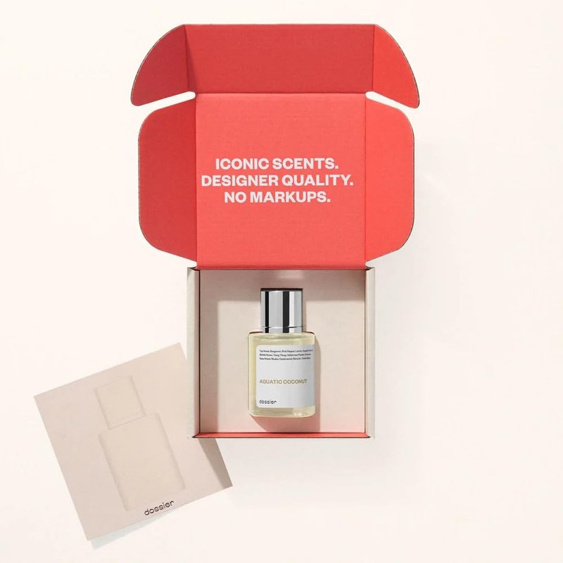 Dossier - Aquatic Coconut - Eau de Parfum - Inspired by Beach Walk - Long-lasting Fragrance - Vegan - Paraben Free - Unisex - 50ml / 1.7oz