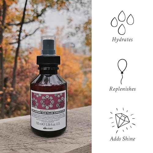 Davines Naturaltech REPLUMPING Hair Filler Superactive, Leave-In Treatment To Invigorate, Add Shine And Fullness, Anti-Humidity Styling Protection, 3.38 Fl Oz