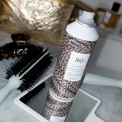 R+Co Chainmail Heat Protection Spray For Hair | Thermal Protection + Flexible Hold + Silky Shine | Vegan + Cruelty-Free