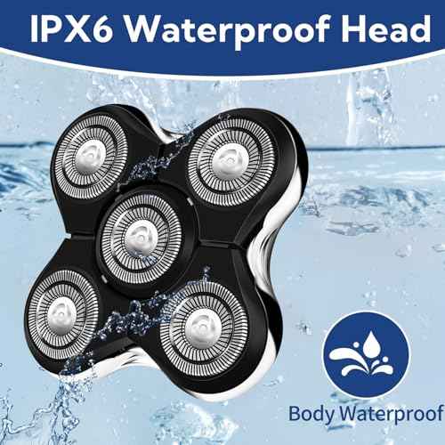Balder Pro Replacement Head for Remington Balder Pro Head Shaver SPR XR7000,5 Dual Track Heads for Remington Shaver Replacement Heads-Precision Electric Shaving for Bald Men.(1Pack)