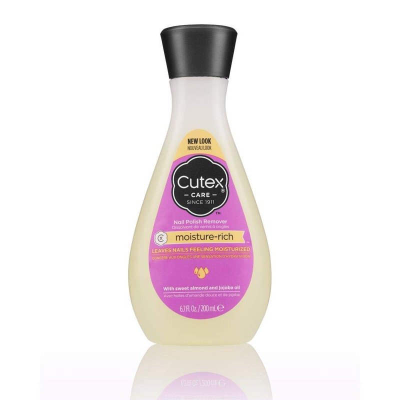 Cutex Moisture-Rich Nail Polish Remover - Nourishing Sweet Almond & Jojoba Oil, 6.7 fl. oz.