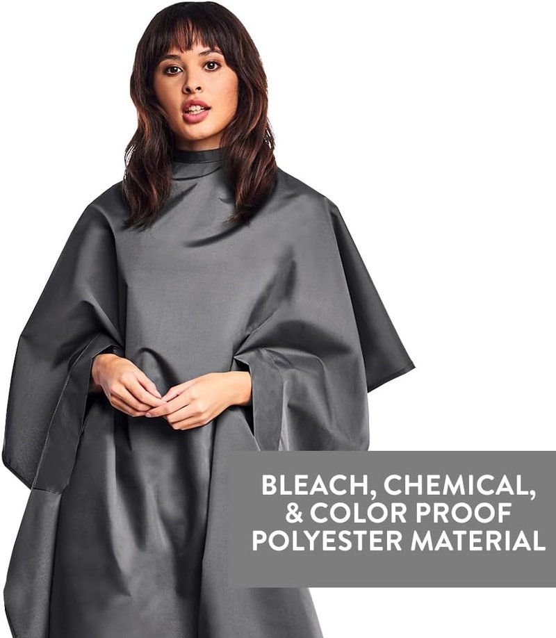 Betty Dain Hands-Free Bleach-Proof Cape - Waterproof Polyester, 45" W x 58" L, Machine Washable