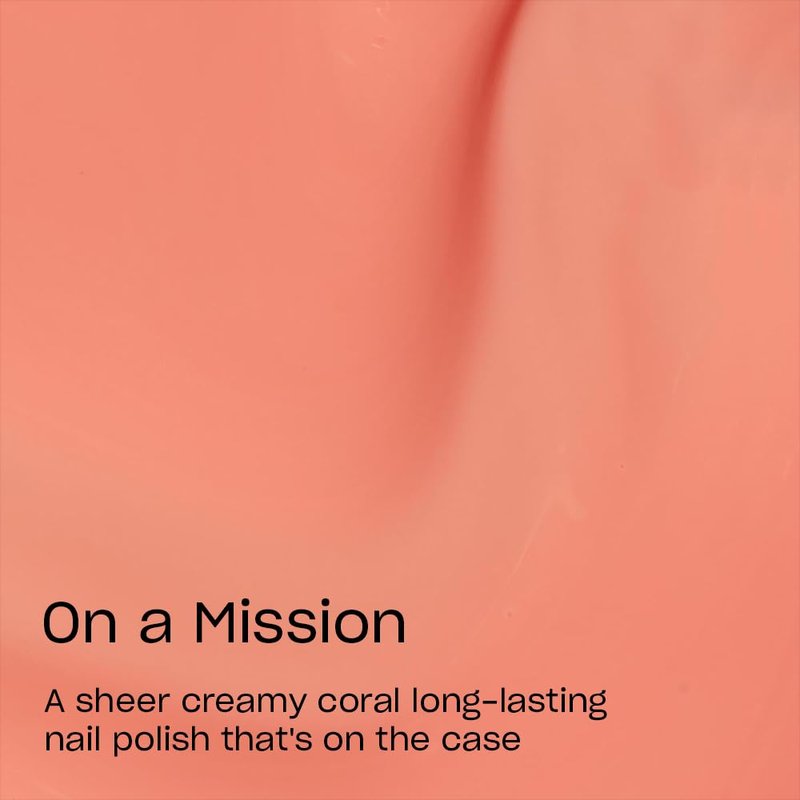 OPI Infinite Shine On a Mission | Sheer Bright Orange Crème Long Wear Gel Like Nail Polish | Vegan, Long Lasting, Streak Free