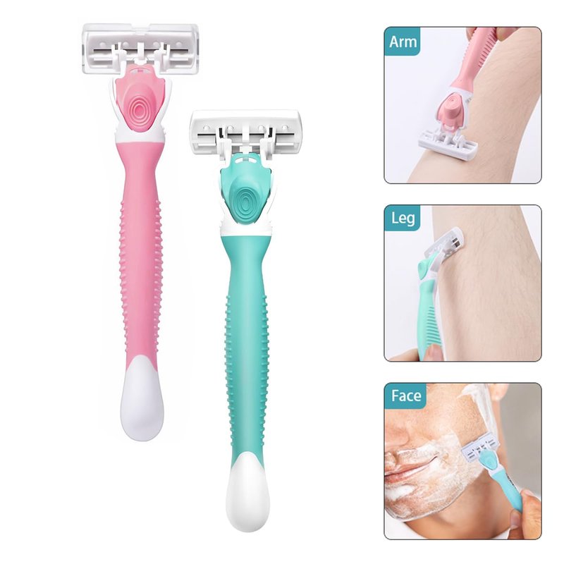 Hocmos Razors for Women Sensitive Skin，6 blade Lady Shaving Razor for Women, Women’s razors for Shaving Including 1 Travel Razors for Women with 19 Blade Refills