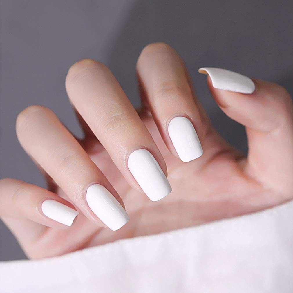 VENALISA 2Pcs 15ml Black White Gel Nail Polish Kit, Nail Gel Polish Set Soak Off UV LED Nail Art Starter Manicure Salon DIY at Home