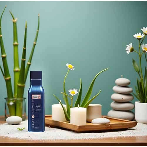 Leaf & Flower Nurishing Shampoo 12 oz | Necessities And Essentails Packaging (Blue/Damage Correction)