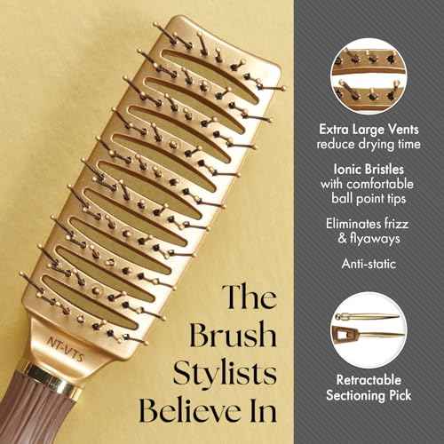 Olivia Garden Ceramic + Ion Nano Thermic Styler Hair Brush