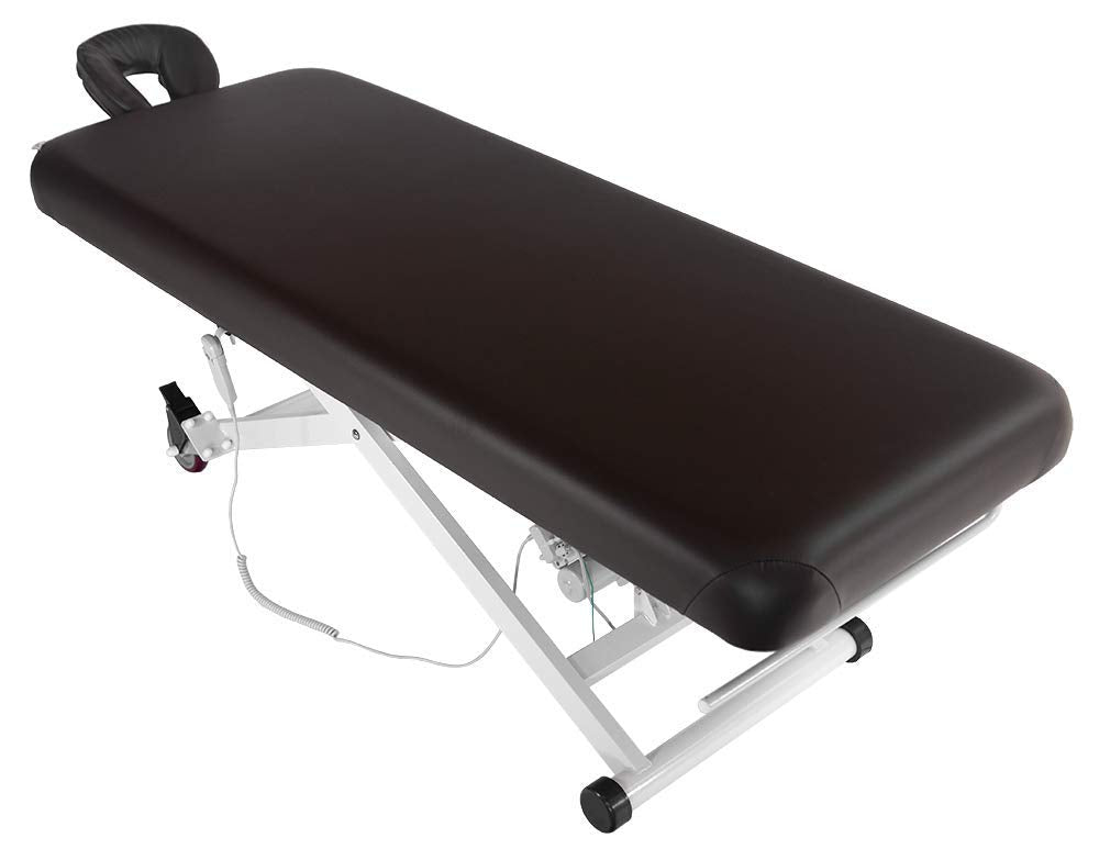 SKINACT Stella Electric Medical Spa Treatment Table (Facial Chair/Bed) ADA Compliant (Brown)