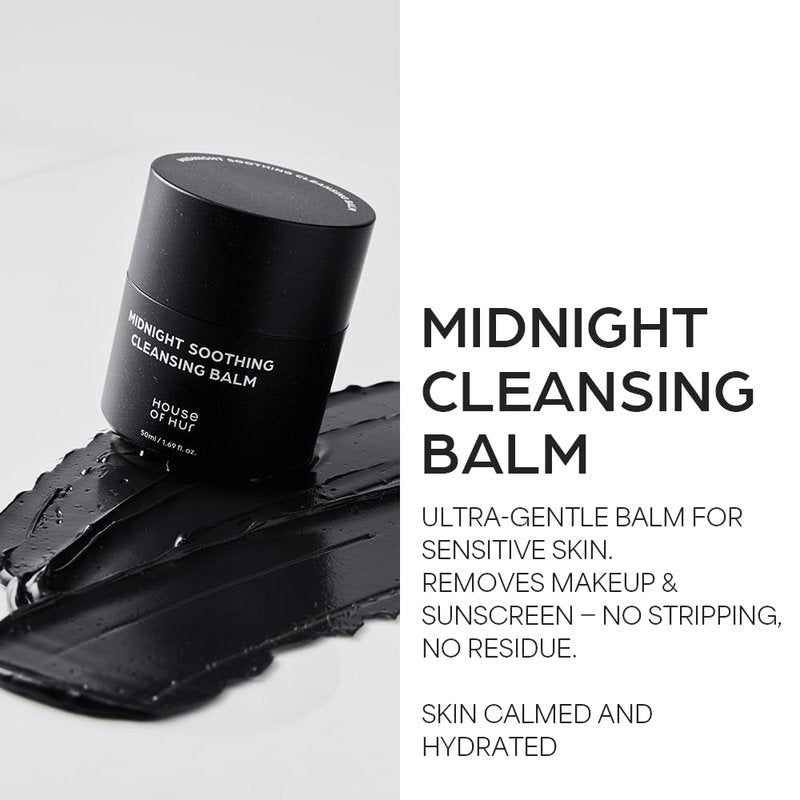 House of Hur Midnight Soothing Cleansing Balm | Hydrating & Calming Korean Skincare | 1.69fl.oz