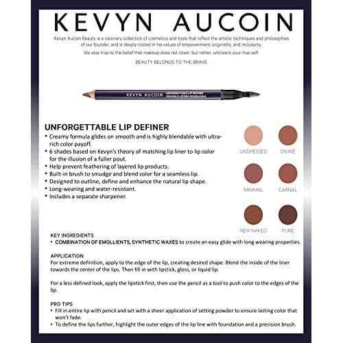 Kevyn Aucoin Unforgettable Lip Definer: Long-wearing makeup lip definer. Water-resistant, defined tip accentuates lips. Blend-able. Dual-ended pencil and brush.
