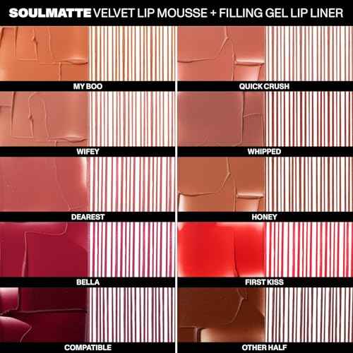Morphe Soulmatte Velvet Lip Mousse - Air-Whipped Matte Lipstick for Women with Vitamin E to Hydrate, Soften & Smooth - Provides Long Lasting & Velvety Formula - Whipped (0.13 Fl Oz)