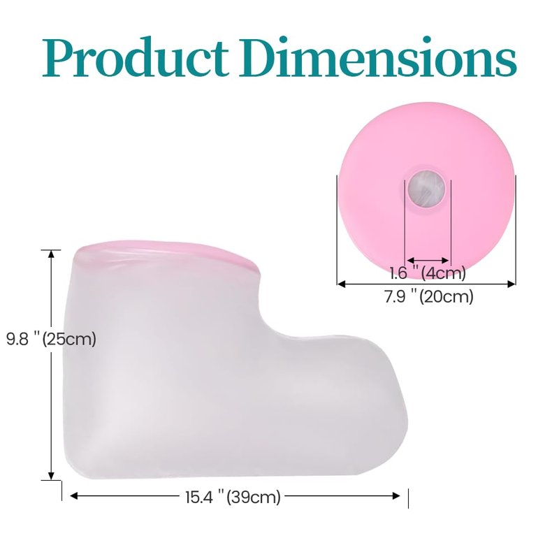mosago Waterproof Cast Covers for Shower foot, shower boots for foot after surgery, Keep Wound/Bandage Dry Bath, Wound Protector Adult, Broken Foot/Ankle, Reusable Wound Care Supplies (Pink)